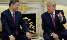 Xi Jinping et Donald Trump à Washington, aux États-Unis, le 24 sepembre 2026. ( GETTY IMAGES NORTH AMERICA / CHIP SOMODEVILLA )