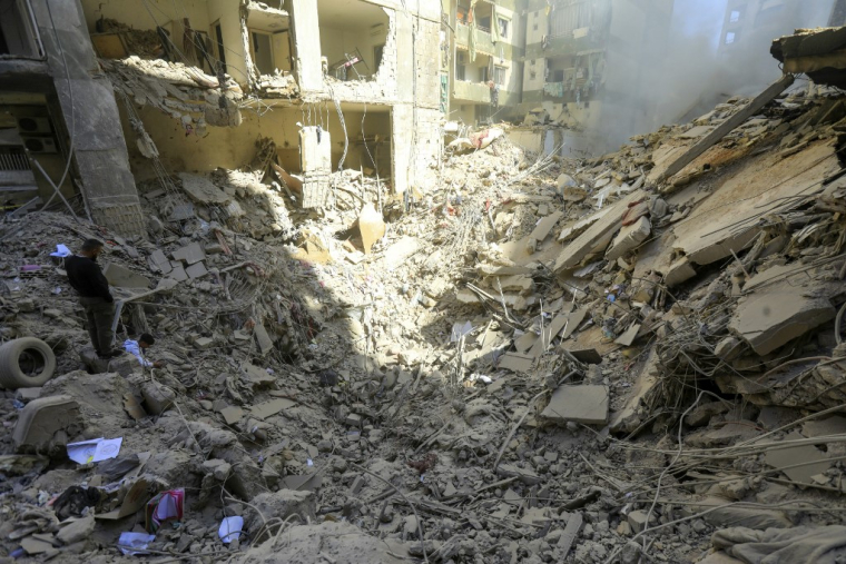 La banlieue sud de Beyrouth, le 24 octobre 2024. ( AFP / - )