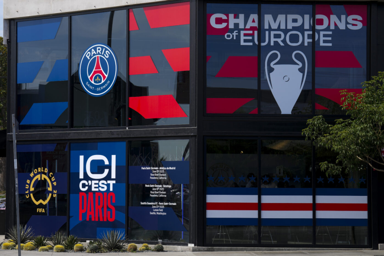 Une fresque murale pour célébrer le PSG à Los Angeles