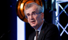 Francois Villeroy de Galhau, gouverneur de la Banque de France, lors du Forum financier international Europlace de 2022 à Paris