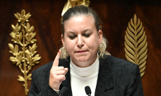 Mathilde Panot à Paris, le 8 septembre 2025. ( AFP / BERTRAND GUAY )