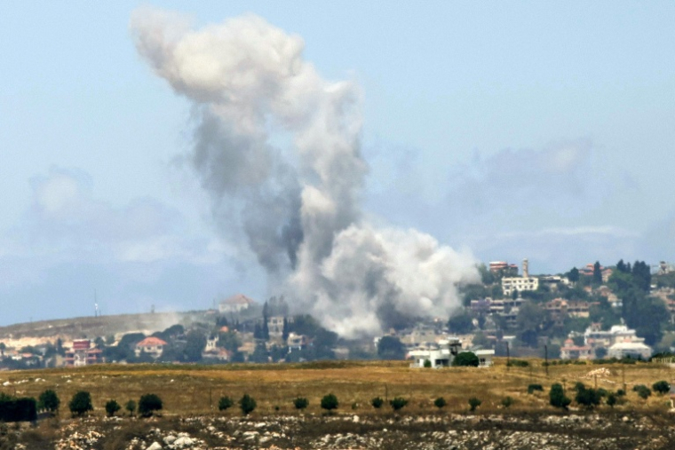 Bombardement israélien près du village de Mayfadoun, dans le sud du Liban, le 6 juin 2026 ( AFP / - )