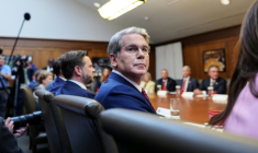 Le secrétaire américain au Trésor Scott Bessent assiste à une réunion à Camp David, dans le Maryland, le 31 juillet 2026 ( AFP / Aaron Schwartz )