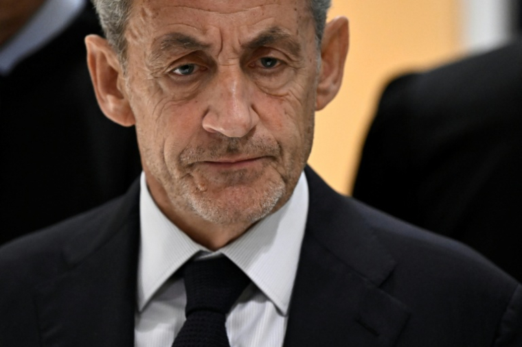 L'ex-président français Nicolas Sarkozy le 25 septembre 2025 au tribunal de Paris ( AFP / JULIEN DE ROSA )