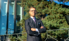 Le président finlandais Alexander Stubb, lors d'un entretien avec l'AFP à Helsinki, le 15 septembre 2026 ( AFP / Alessandro RAMPAZZO )