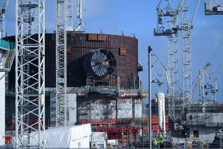 Chantier de la centrale nucléaire de Hinkley point C, à Bridgwater
