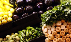 Des légumes dans un supermarché de Santa Monica