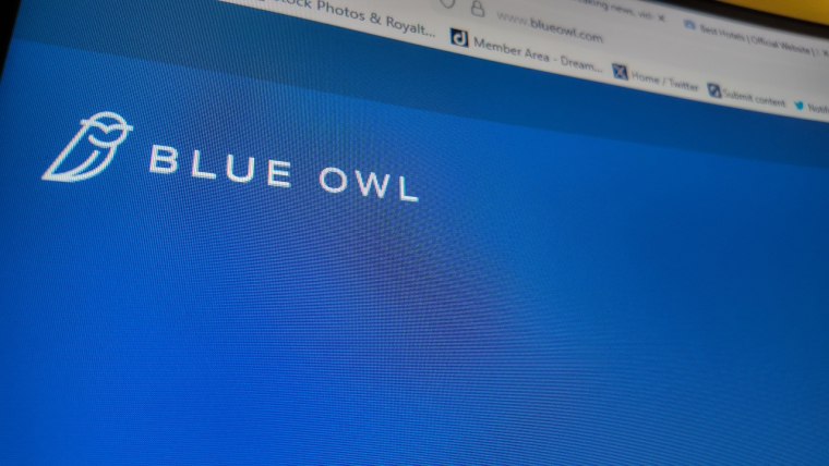 Le site internet de Blue Owl. (Crédits: Adobe Stock)
