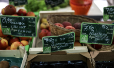 La consommation de produits issus de l'agriculture biologique a définitivement repris des couleurs en 2025, mais les surfaces agricoles dédiées ont baissé pour la troisième année de suite ( AFP / Charly TRIBALLEAU )