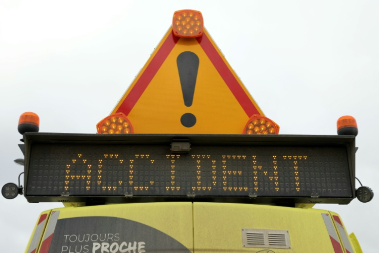 La mortalité routière a fortement augmenté (+23%) en juillet en France métropolitaine par rapport au même mois l'an dernier ( AFP / Thomas SAMSON )