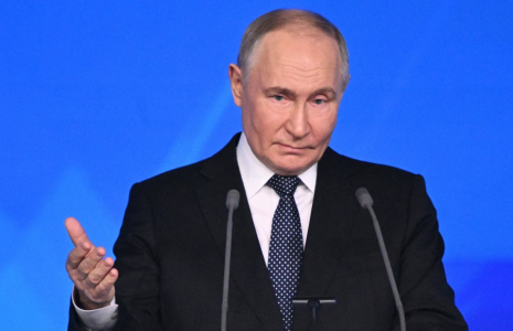 Vladimir Poutine à Moscou, en Russie, le 14 décembre 2024. ( POOL / SERGEI BOBYLYOV )