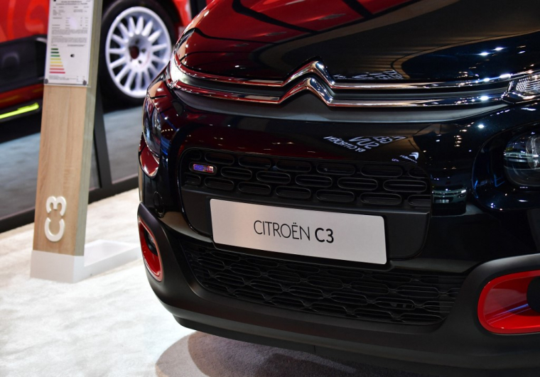 Un modèle de Citroen C3, au salon automobile de Francfort (illustration) ( AFP / TOBIAS SCHWARZ )