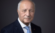 Laurent Fabius, le 19 octobre 2023, à Paris ( AFP / JOEL SAGET )