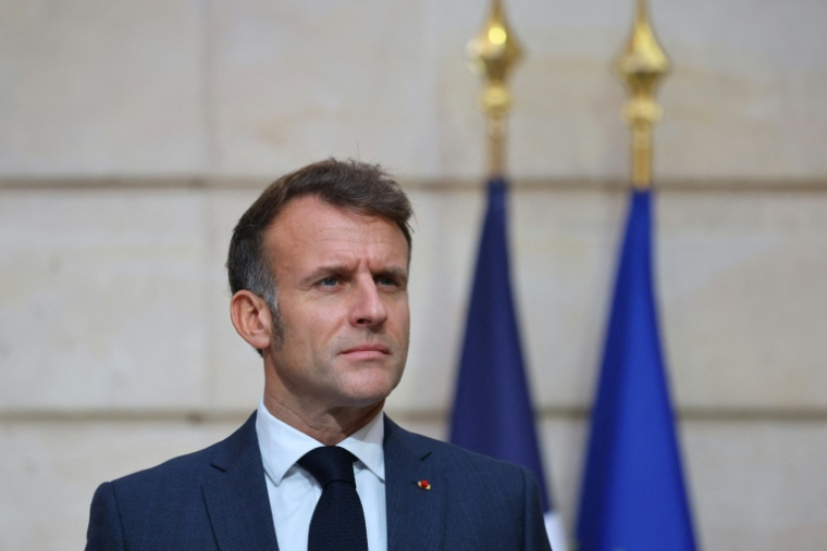 Le président Emmanuel Macron à l'Elysée, le 17 novembre 2025 à Paris ( POOL / Sarah Meyssonnier )