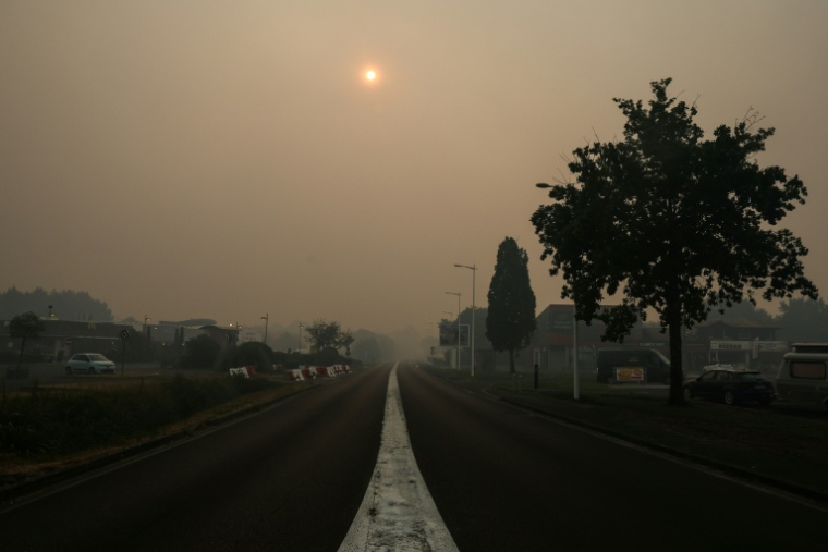Vue de l'entrée déserte de Biscarrosse, dans les Landes, le 24 juillet 2026 ( AFP / ROMAIN PERROCHEAU )