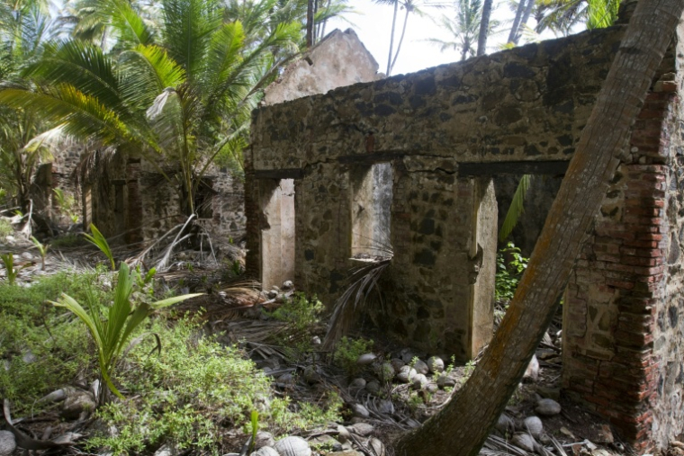 Les ruines du bagne de Cayenne, sur l'île du Diable, le 13 février 2010 en Guyane ( AFP / JODY AMIET )