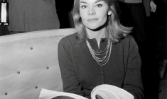 L'actrice Françoise Brion lors de la répétition de la pièce "Un château en Suède" de Françoise Sagan au Théâtre du Gymnase à Paris le 29 janvier 1960 ( AFP / - )