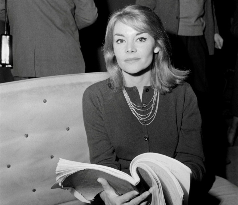 L'actrice Françoise Brion lors de la répétition de la pièce "Un château en Suède" de Françoise Sagan au Théâtre du Gymnase à Paris le 29 janvier 1960 ( AFP / - )