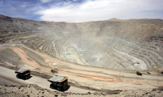 La mine de cuivre de Chuquicamata, au Chili. ( AFP / MARTIN BERNETTI )
