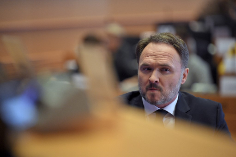 Dan Jorgensen, à Bruxelles, le 5 novembre 2024 ( AFP / NICOLAS TUCAT )