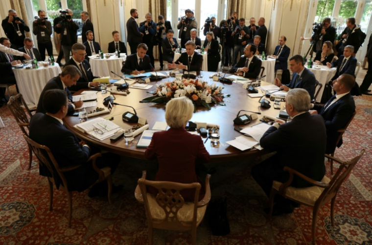 Sommet européen à Portoroz, en Slovénie, le 20 octobre 2025 ( AFP / Ludovic MARIN )