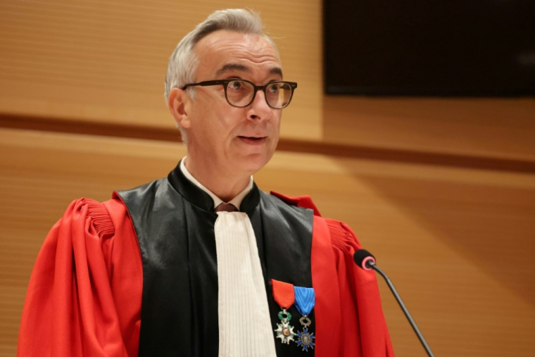 Le procureur national antiterroriste Olivier Christen au tribunal de Paris, le 29 septembre 2025 ( AFP / Ludovic MARIN )