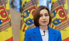 Maia Sandu, à Chisinau, le 4 février 2025 ( AFP / ELENA COVALENCO )