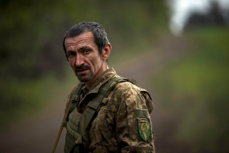 Un soldat ukrainien dans la région de Kharkiv