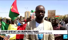 Au lendemain du coup d'Etat au Burkina Faso, une manifestation de soutien aux putschistes à Ouagadougou