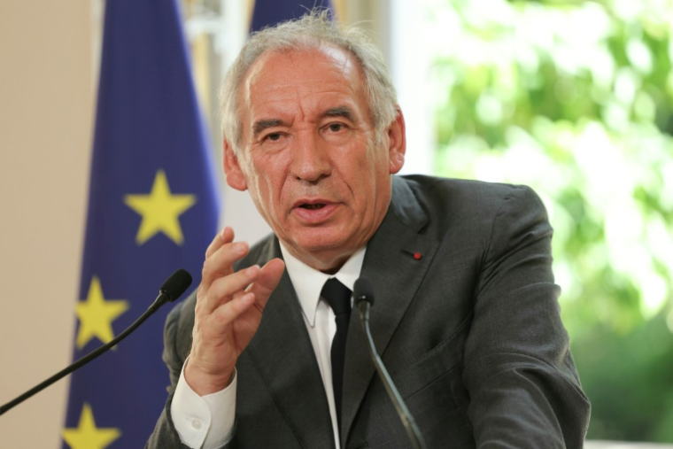 Le Premier mnistre François Bayrou lors d'une conférence de presse suite aux discussions de plusieurs mois sur la réforme des retraites avec les partenaires sociaux, à l'Hôtel Matignon à Paris, le 26 juin 2025 ( AFP / Thomas SAMSON )
