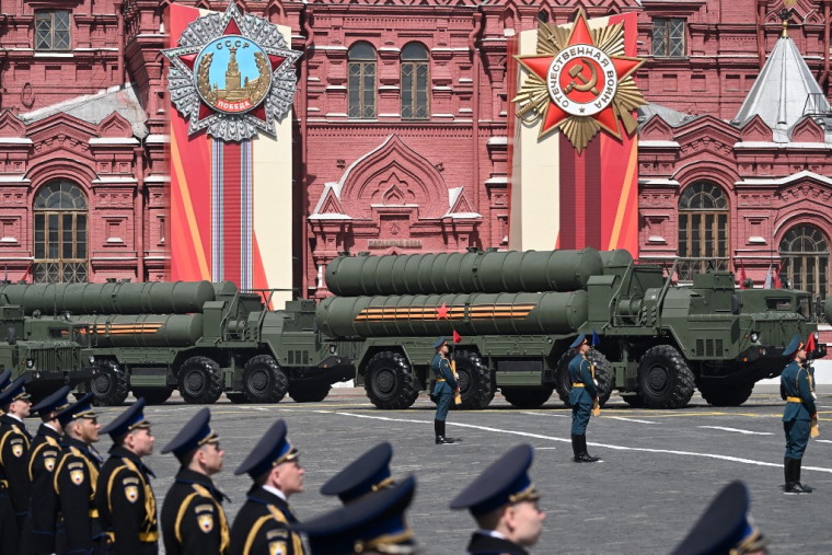 Le défilé du 9-Mai à Moscou, en Russie, le 9 mai 2025. ( AFP / KIRILL KUDRYAVTSEV )