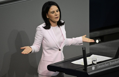 Annalena Baerbock à Berlin, en Allemagne, le 13 novembre 2024. ( AFP / JOHN MACDOUGALL )
