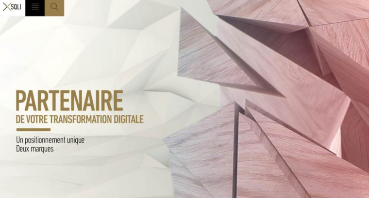 Capture d'écran du site de SQLI. (© SQLI)