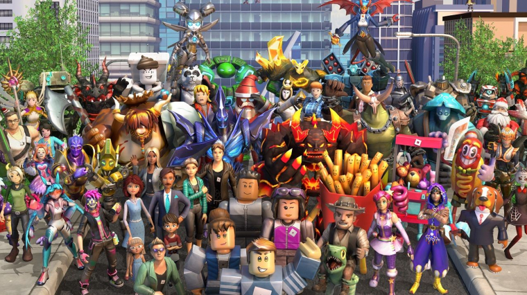 Avatars de l'univers de jeux vidéo Roblox. (Crédit:  / Roblox)