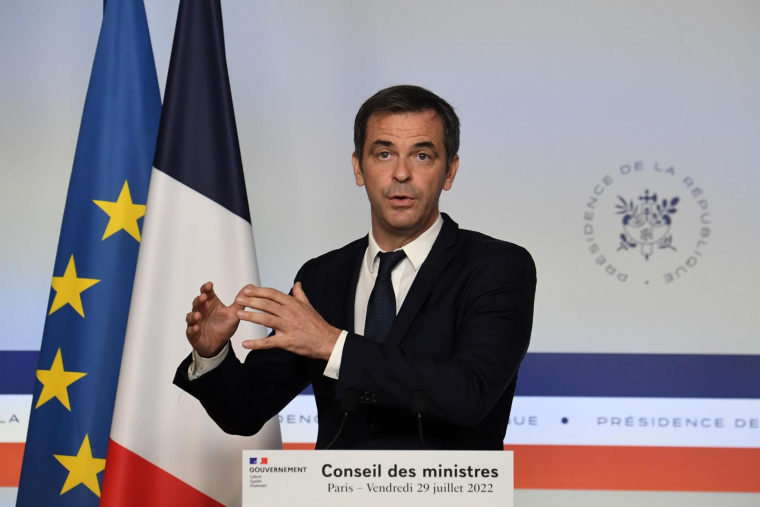 Olivier Véran à Paris le 29 juillet 2022. ( AFP / Alain JOCARD )
