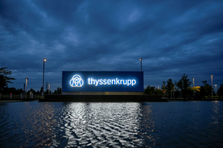 Le conglomérat allemand Thyssenkrupp envisage de vendre sa division acier à l'indien Jindal Steel ( AFP / Ina FASSBENDER )