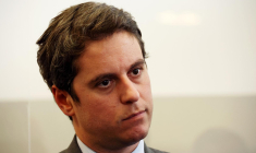 Gabriel Attal, à la Grande Motte, le 25 avril 2023 ( AFP / PASCAL GUYOT )