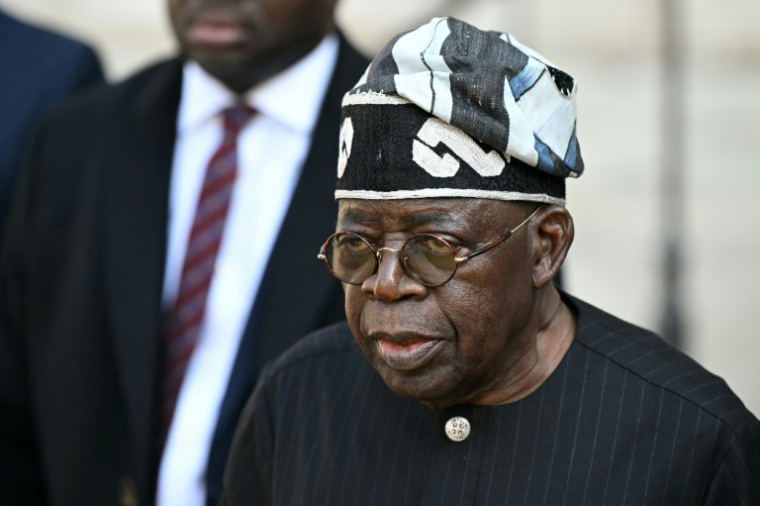 Le président nigérian Bola Tinubu à Londres, le 19 mars 2026 ( AFP / JUSTIN TALLIS )
