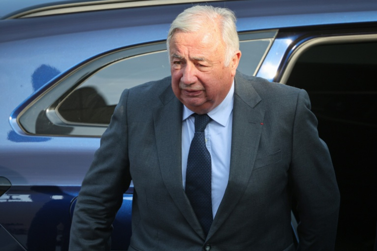 Gérard Larcher à Paris le 14 juillet 2026 ( AFP / Ludovic MARIN )
