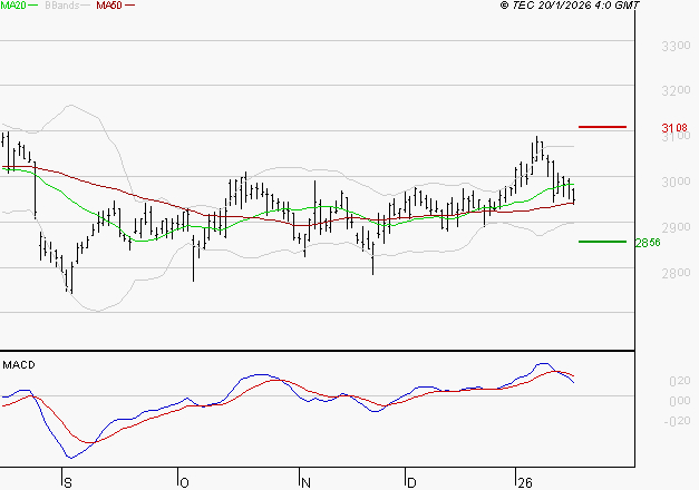 VEOLIA ENVIRONNEMENT : Une consolidation vers les supports est probable