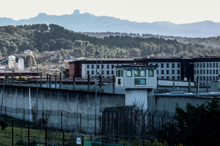 La prison d'Aix-Luynes (Bouches-du-Rhône) le 9 janvier 2026 ( AFP / Thibaud MORITZ )