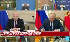 REPLAY : Poutine réunit son gouvernement pour parler des sanctions économiques