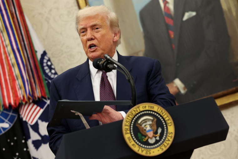 Donald Trump à Washington, aux États-Unis, le 6 août 2025. ( GETTY IMAGES NORTH AMERICA / WIN MCNAMEE )