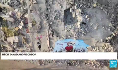 Syrie : l'art pour panser les blessures, des artistes au nord d'Alep peignent des fresques