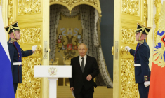 Vladimir Poutine à Moscou, en Russie, le 16 décembre 2024. ( POOL / SERGEI KARPUKHIN )