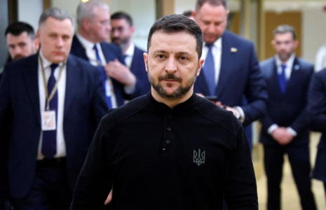 Volodimir Zelensky au siège de l'UE