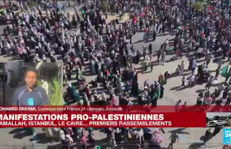Jordanie : à Amman, nouvelle manifestation en soutien aux Palestiniens à Gaza