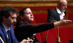 Mathilde Panot à Paris, le 15 mai 2024. ( AFP / EMMANUEL DUNAND )