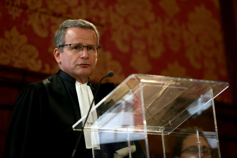 le procureur de la République de Bordeaux, Renaud Gaudeul au Palais e justice de Bordeaux, le 14 février 2025 ( AFP / ROMAIN PERROCHEAU )
