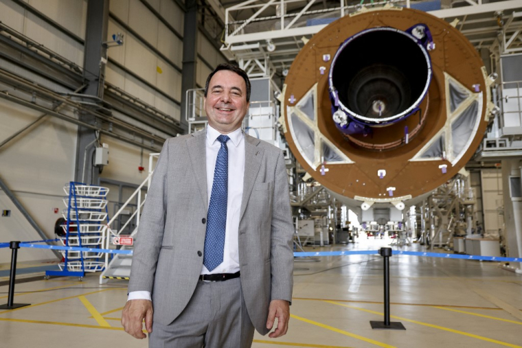 Martin Sion, à Kourou, en mars 2024 ( AFP / LUDOVIC MARIN )